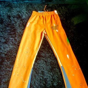 Gallery Dept Orange Flared Sweats ( Fashion )